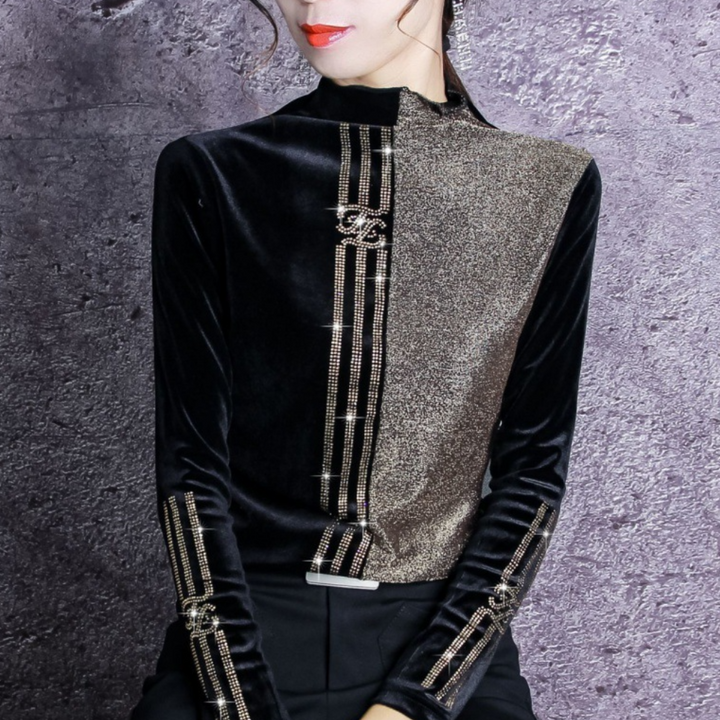 Ladies' Sweater with High Collar - Elise-XS-Nora Luxe