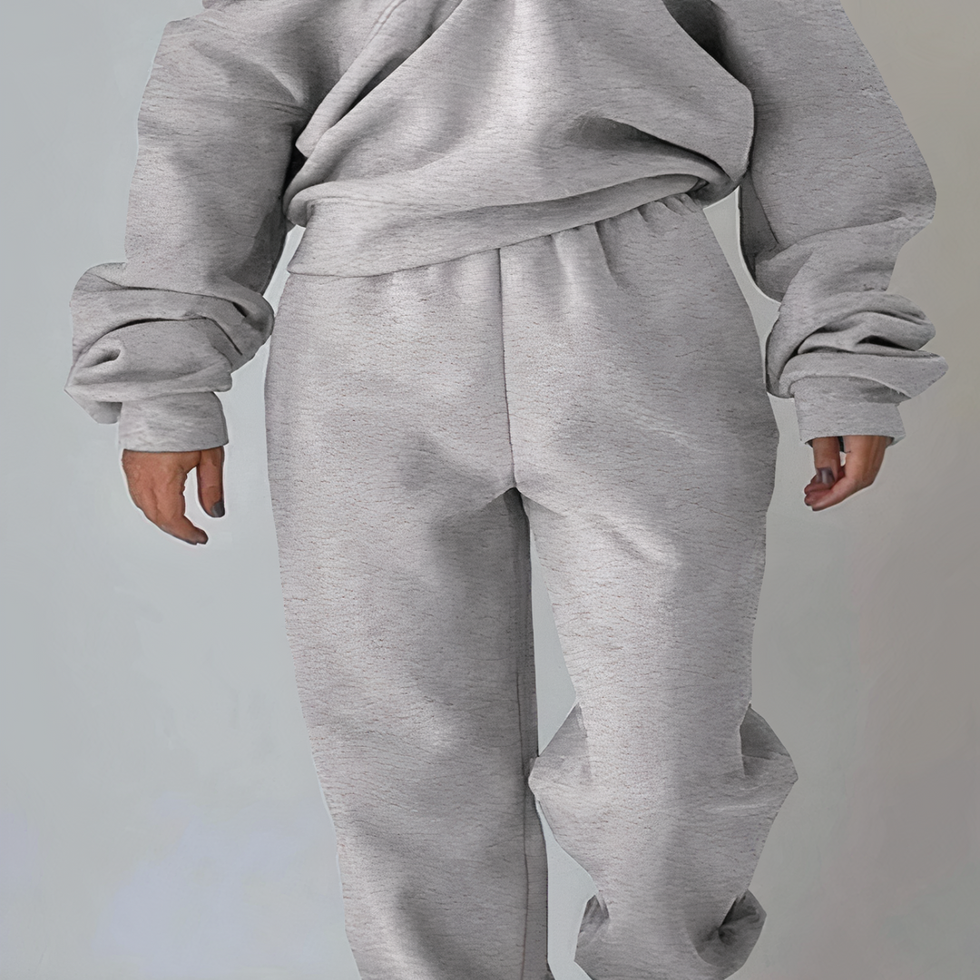 Ladies Tracksuit Set of 2 - Livia-Gray-S-Nora Luxe