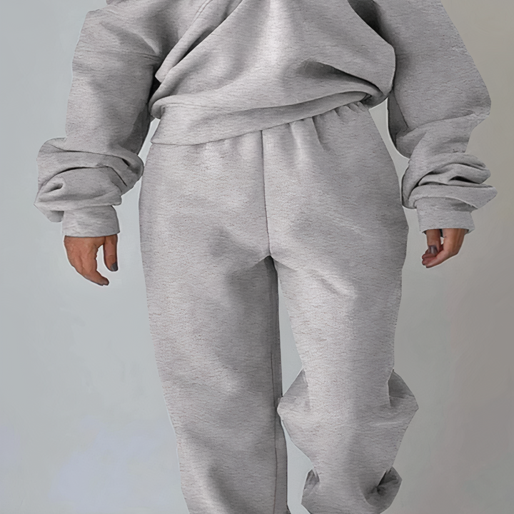 Ladies Tracksuit Set of 2 - Livia-Gray-S-Nora Luxe