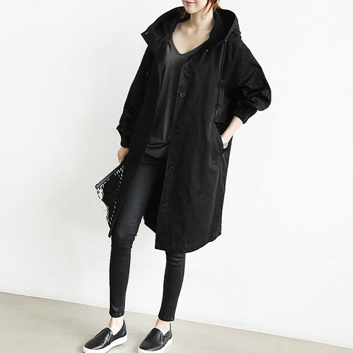 Ladies Trench Coat - Avalon-Black-S-Nora Luxe