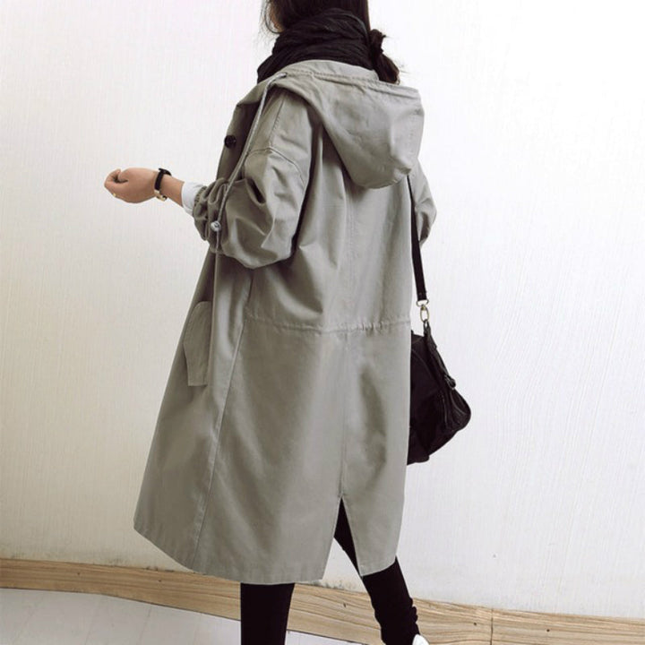 Ladies Trench Coat - Avalon-Gray-S-Nora Luxe