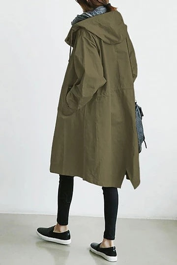 Ladies Trench Coat - Avalon-Green-S-Nora Luxe