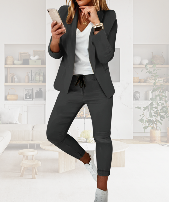 Ladies' Trouser Suit - Livia-Gray-S-Nora Luxe