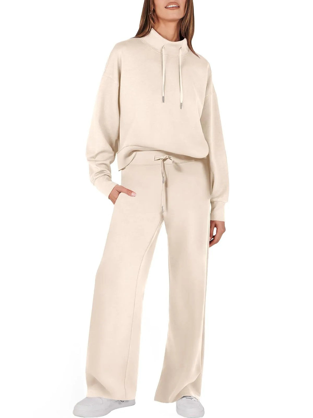 Ladies Two-Piece Suit - Jamie-Apricot-S-Nora Luxe