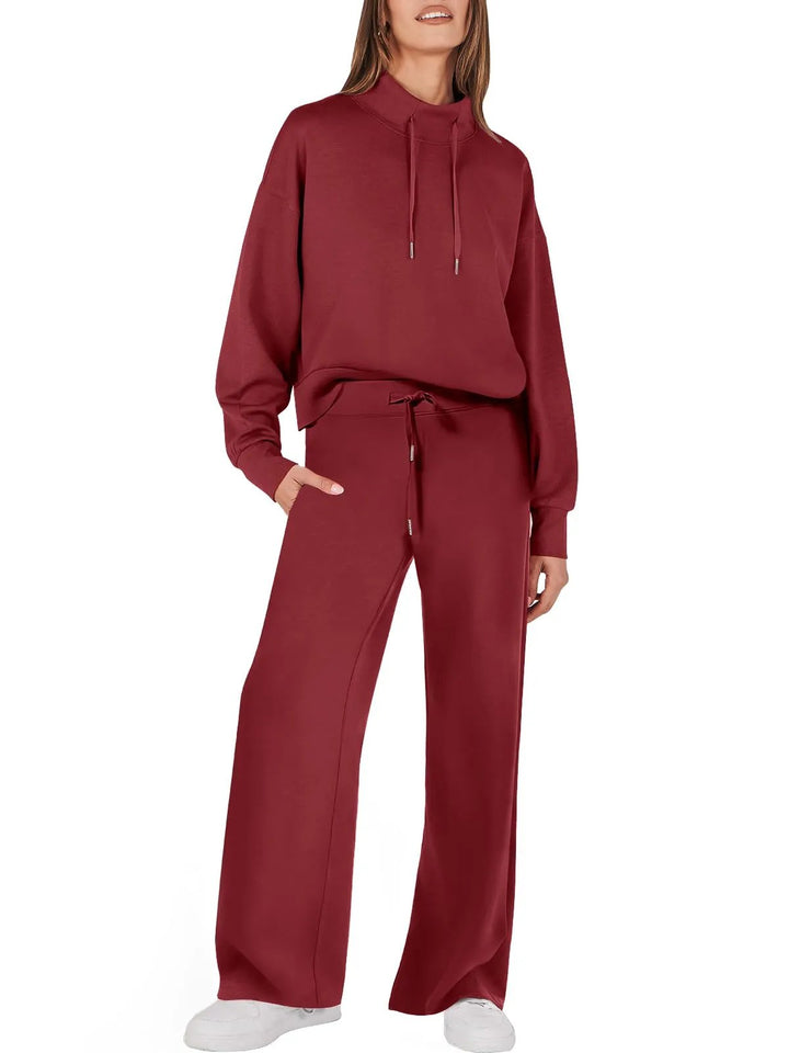 Ladies Two-Piece Suit - Jamie-Red-S-Nora Luxe