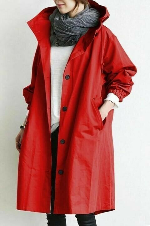 Ladies Windbreaker - Aurora-Red-S-Nora Luxe