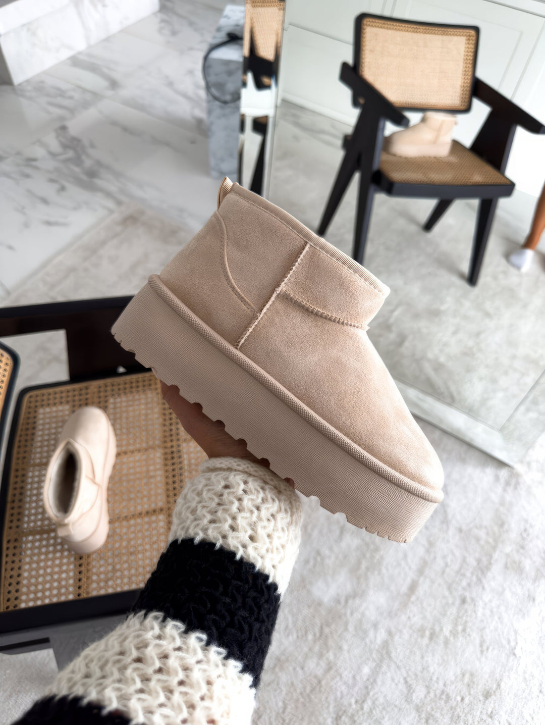 Ladies Winter Boots - WinterWalker-Beige-4.0-Nora Luxe