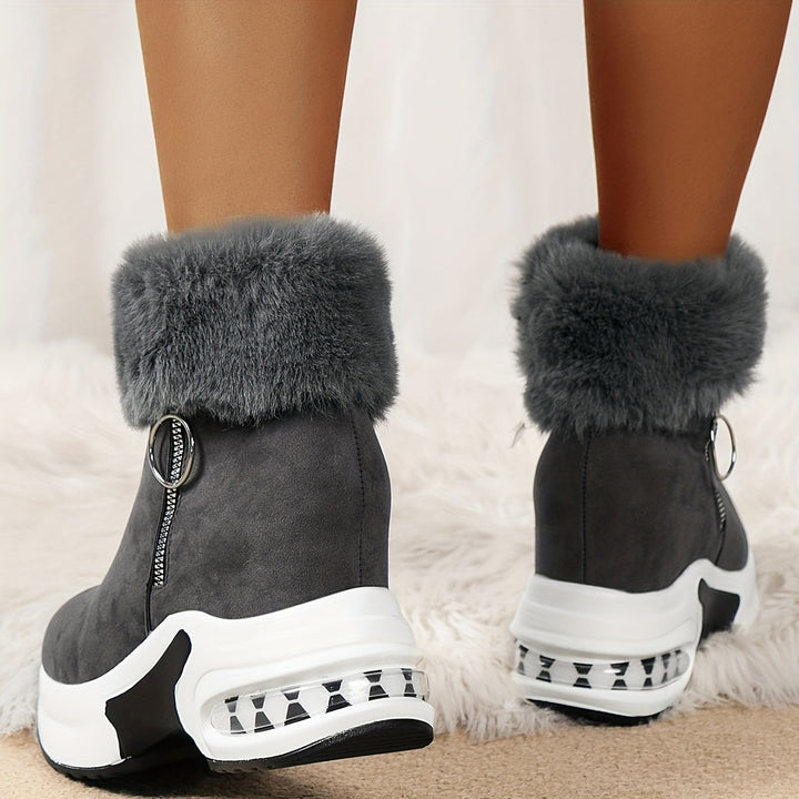 Ladies Winter Comfort Boots - Elise-Gray-3.0-Nora Luxe