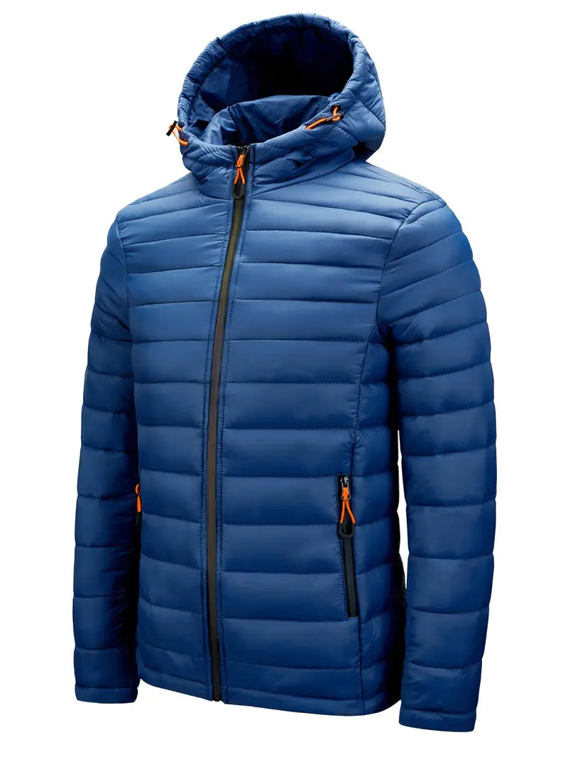 Ladies Winter Puffer Jacket with Hood - Arwen-Black-S-Nora Luxe