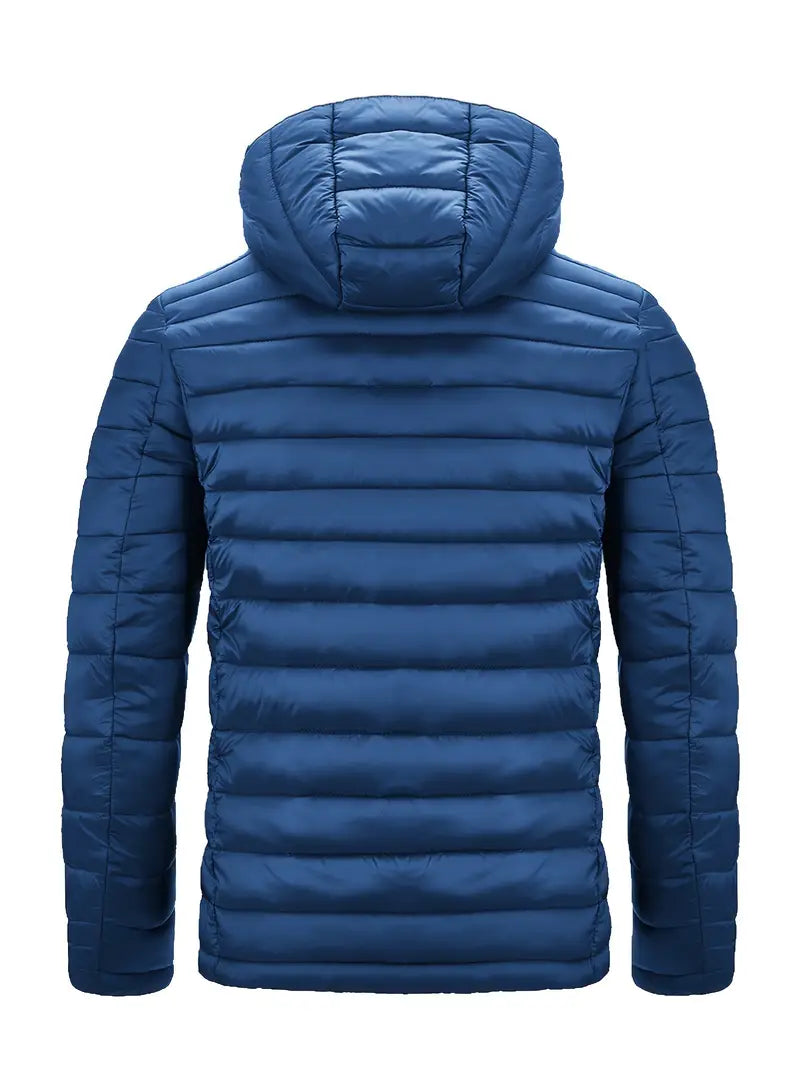 Ladies Winter Puffer Jacket with Hood - Arwen-Black-S-Nora Luxe