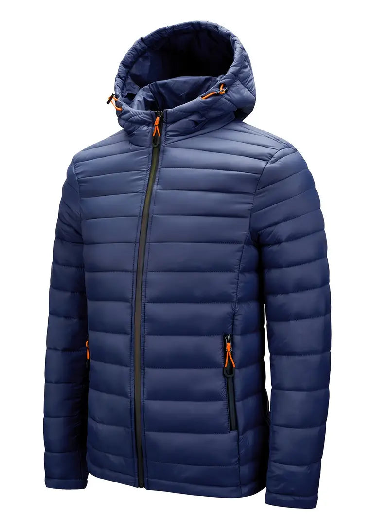 Ladies Winter Puffer Jacket with Hood - Arwen-Black-S-Nora Luxe