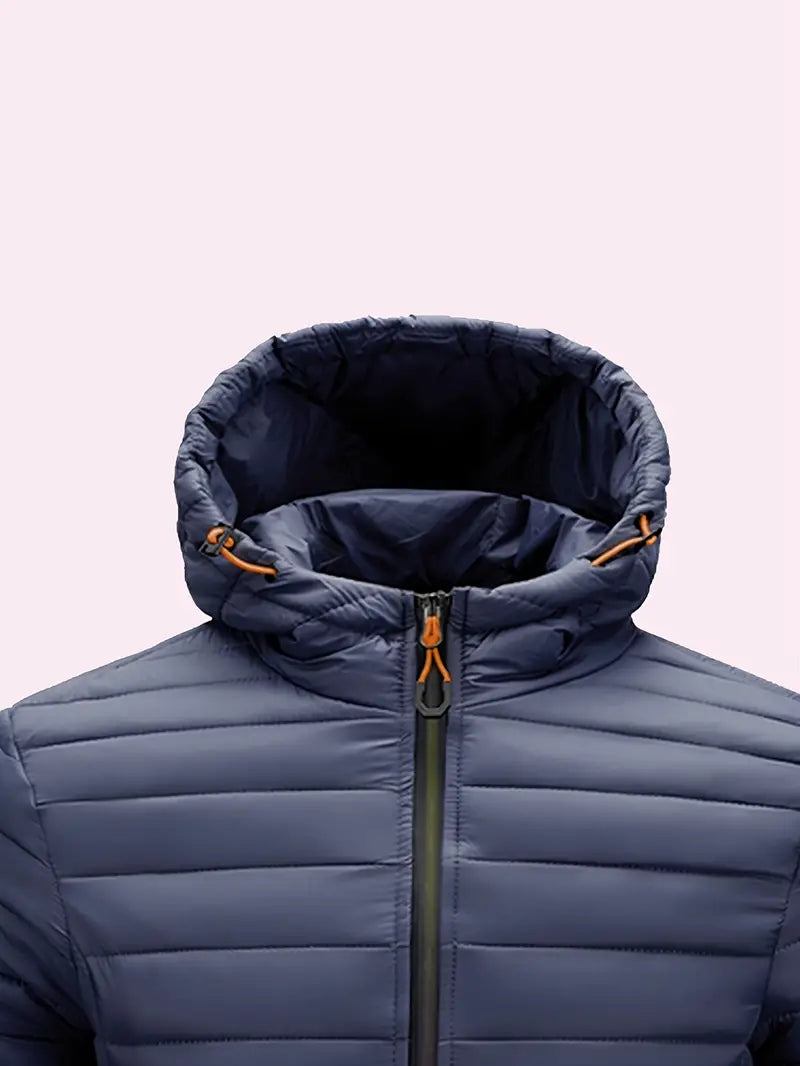 Ladies Winter Puffer Jacket with Hood - Arwen-Black-S-Nora Luxe