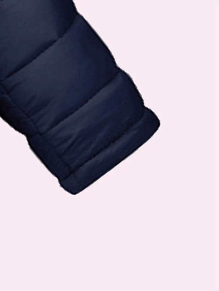 Ladies Winter Puffer Jacket with Hood - Arwen-Black-S-Nora Luxe