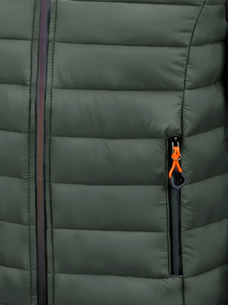 Ladies Winter Puffer Jacket with Hood - Arwen-Black-S-Nora Luxe