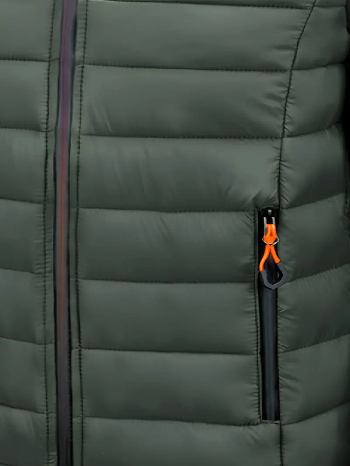 Ladies Winter Puffer Jacket with Hood - Arwen-Black-S-Nora Luxe