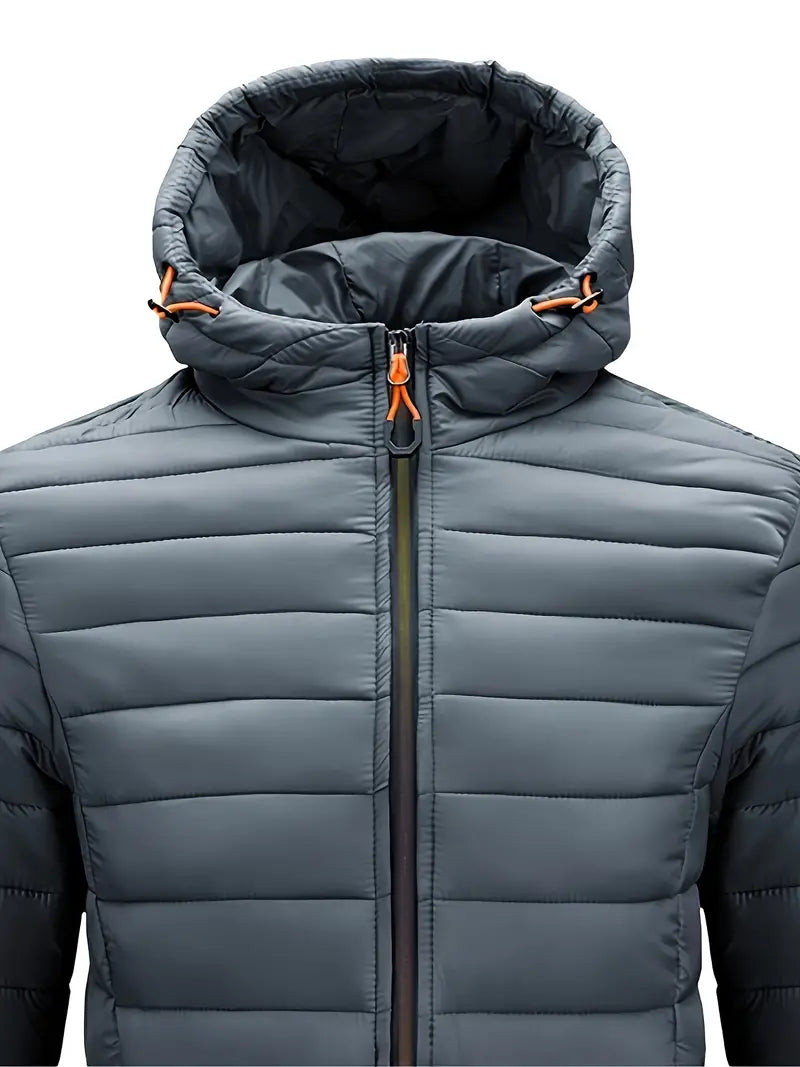 Ladies Winter Puffer Jacket with Hood - Arwen-Black-S-Nora Luxe