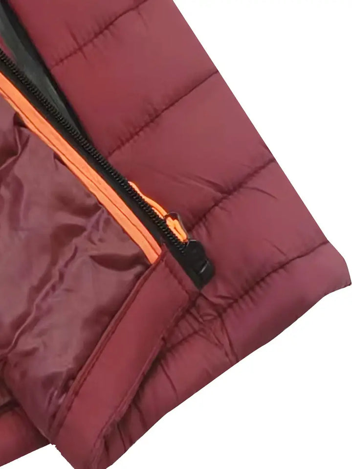 Ladies Winter Puffer Jacket with Hood - Arwen-Black-S-Nora Luxe