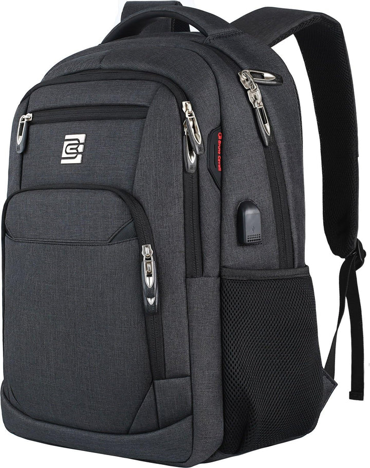 Slim Anti-Theft Laptop Backpack with USB Charging Port