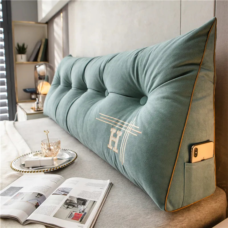 Large Comfort Cushion - EmbraceNest-Light Green-23.62 × 19.69 × 7.87 inches-Nora Luxe