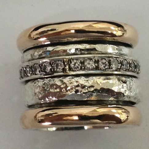 Layered Thick Gold Vintage-Style Ring - Luciana-6-Nora Luxe