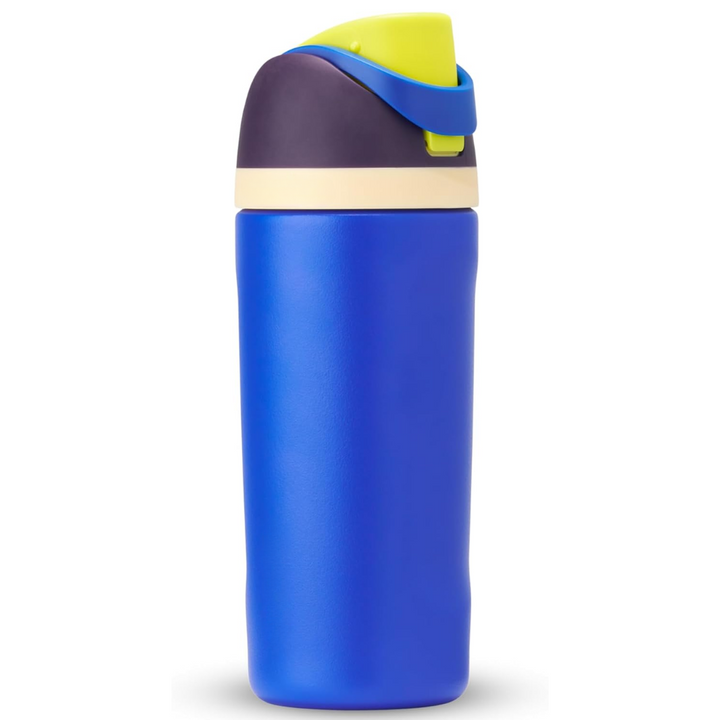 Leak-proof Insulated Stainless Steel Water Bottle with Straw - BPA-free-450 ml-Blue-Nora Luxe