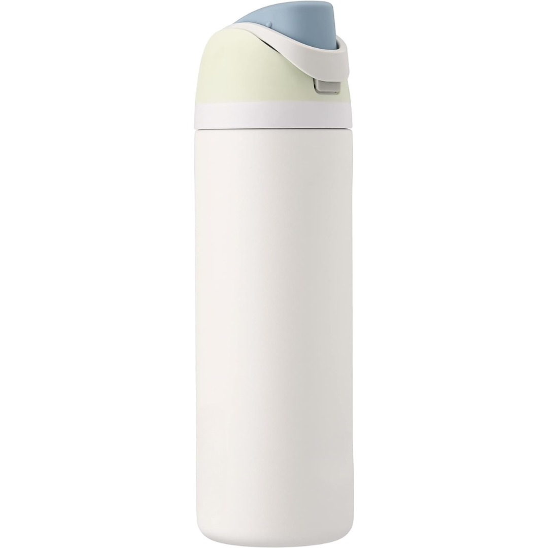 Leak-proof Insulated Stainless Steel Water Bottle with Straw - BPA-free-450 ml-White-Nora Luxe