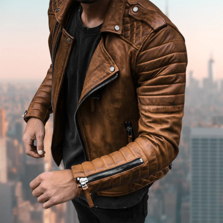 Learn Biker Jacket - Ryder-Brown-S-Nora Luxe