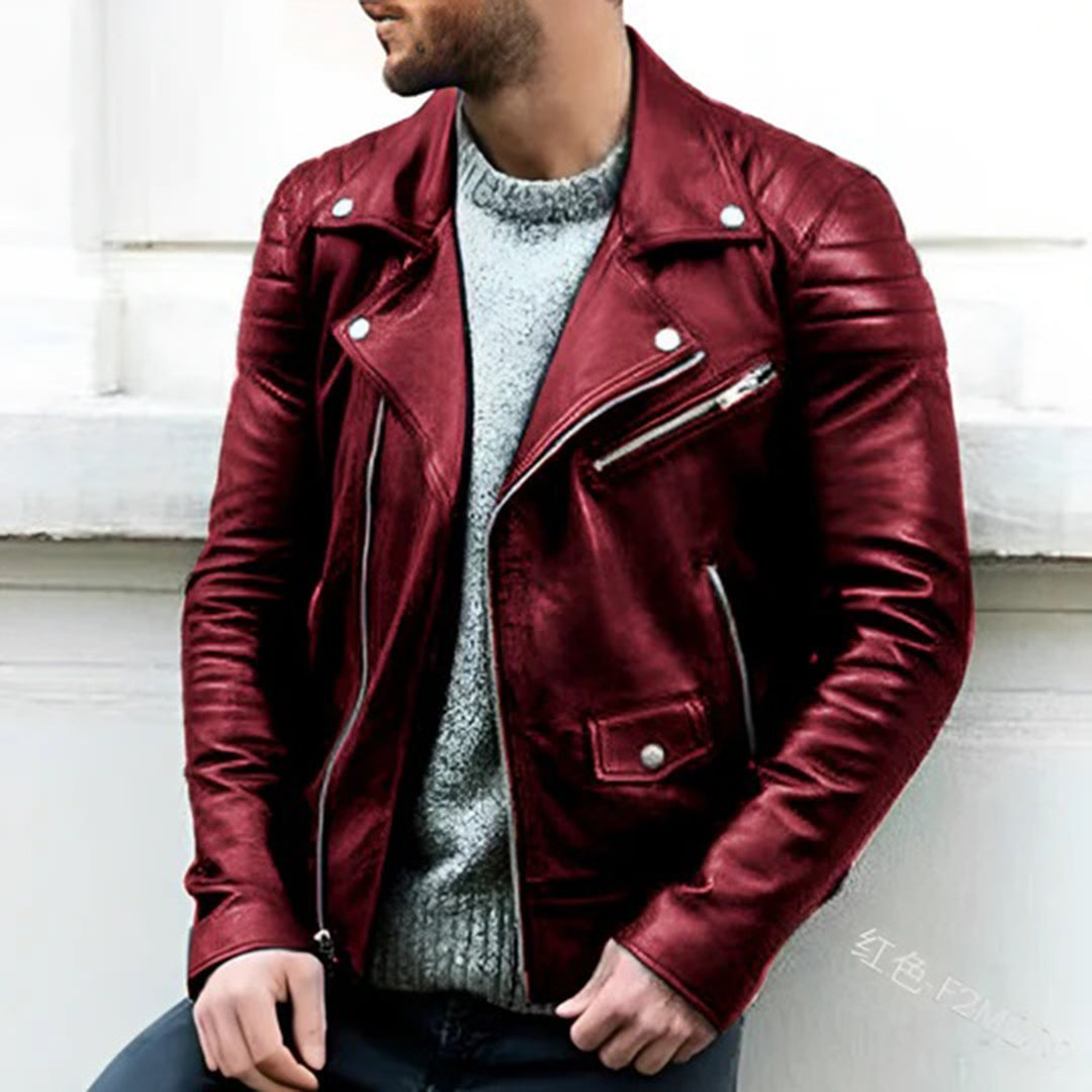 Learn Biker Jacket - Ryder-Red-S-Nora Luxe