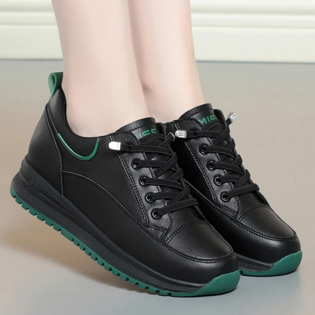 Learning Fireproof Waterproof Women's Shoes - TerraShield-Black-2.5-Nora Luxe