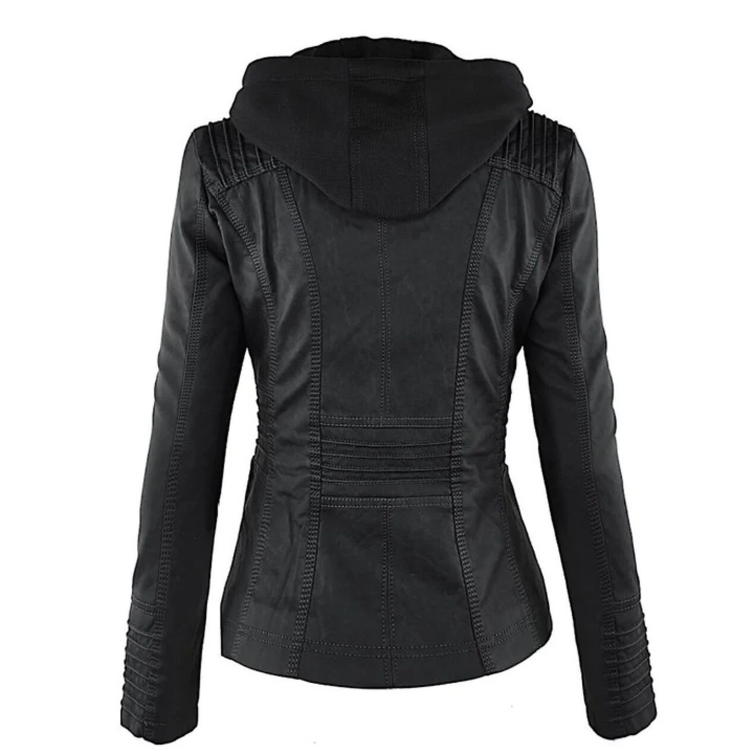 Learning Ladies Jacket with Hood - Emma-Black-S-Nora Luxe