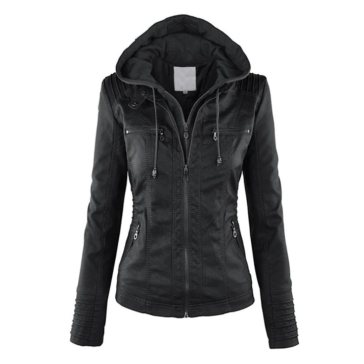 Learning Ladies Jacket with Hood - Emma-Black-S-Nora Luxe