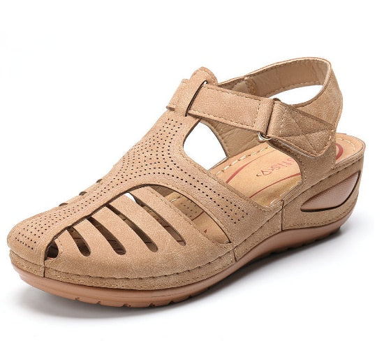 Learning Orthopedic Ladies Sandals – Elin-Beige-4.5-The Livary