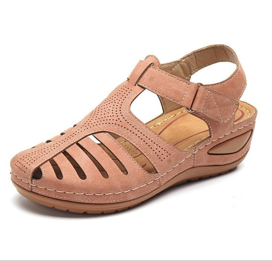 Learning Orthopedic Ladies Sandals – Elin-Pink-4.5-The Livary