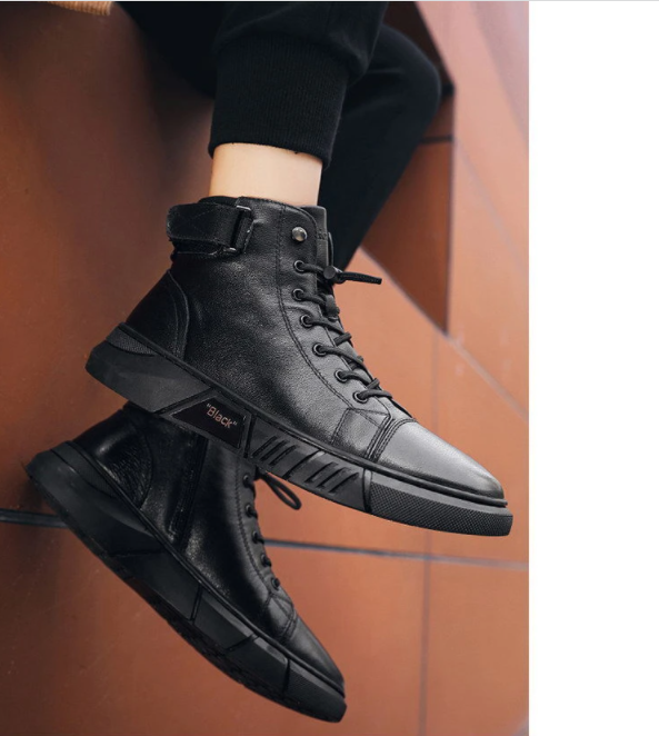 Leather Men's Shoes - PrimeWalk-7-Nora Luxe