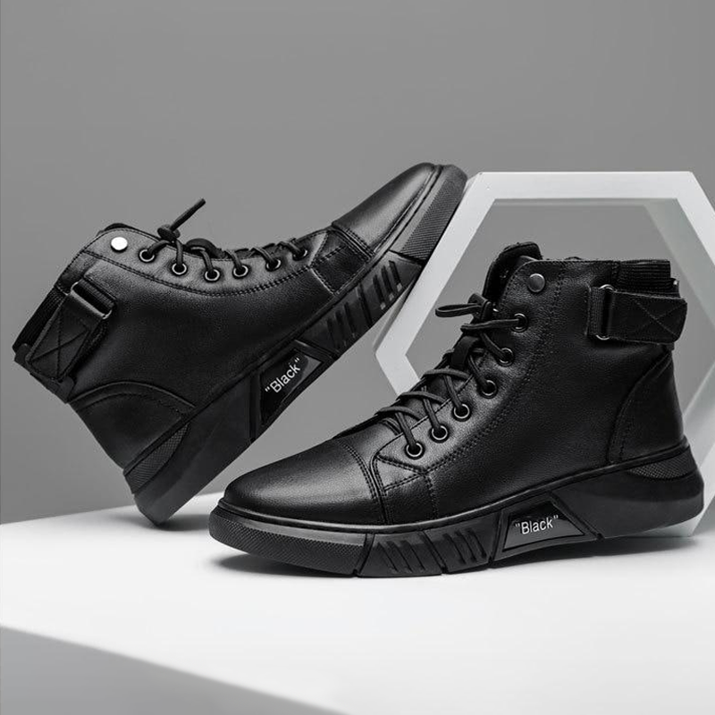 Leather Men's Shoes - PrimeWalk-7-Nora Luxe