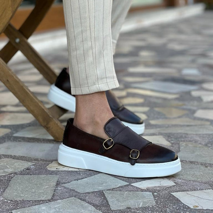 Leather Slip-On Loafers - Lorenzo-Black-5.0-Nora Luxe