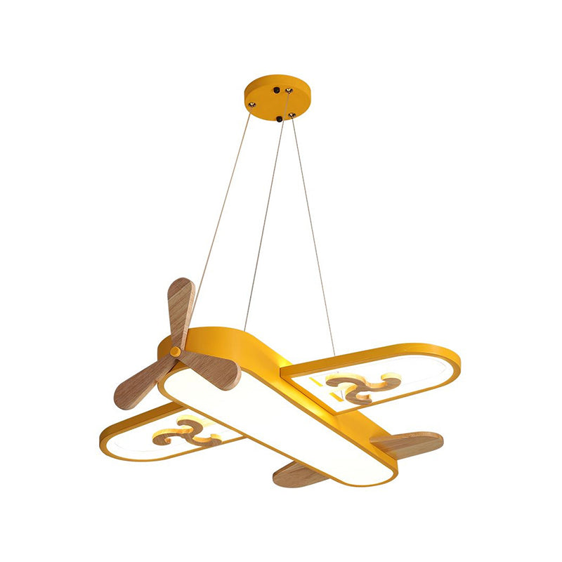 LED Airplane Children's Room Pendant Lamp - SkyFlyer-Blue-Warm-Nora Luxe