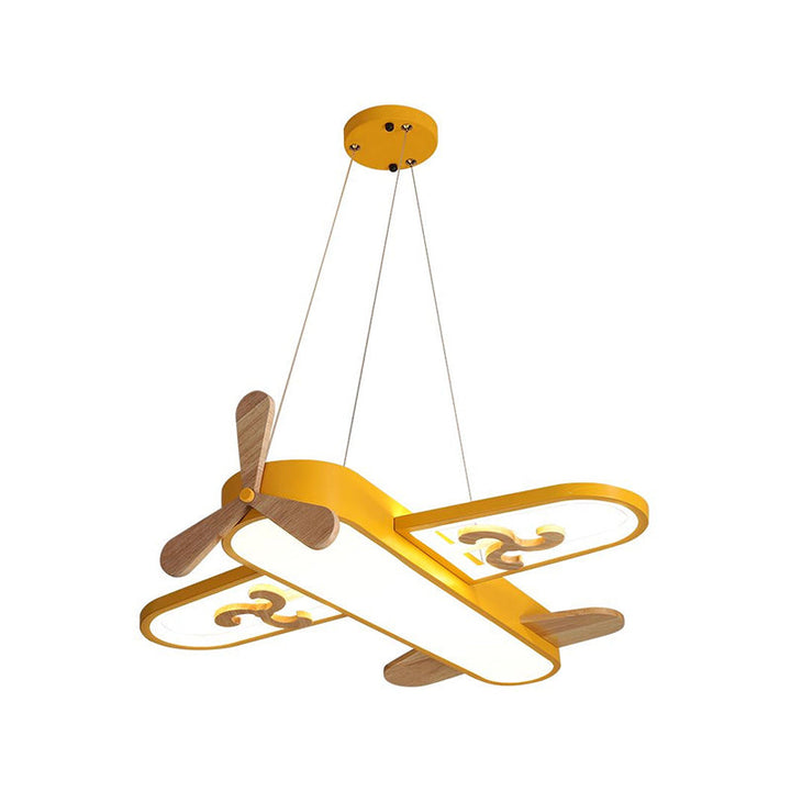 LED Airplane Children's Room Pendant Lamp - SkyFlyer-Blue-Warm-Nora Luxe