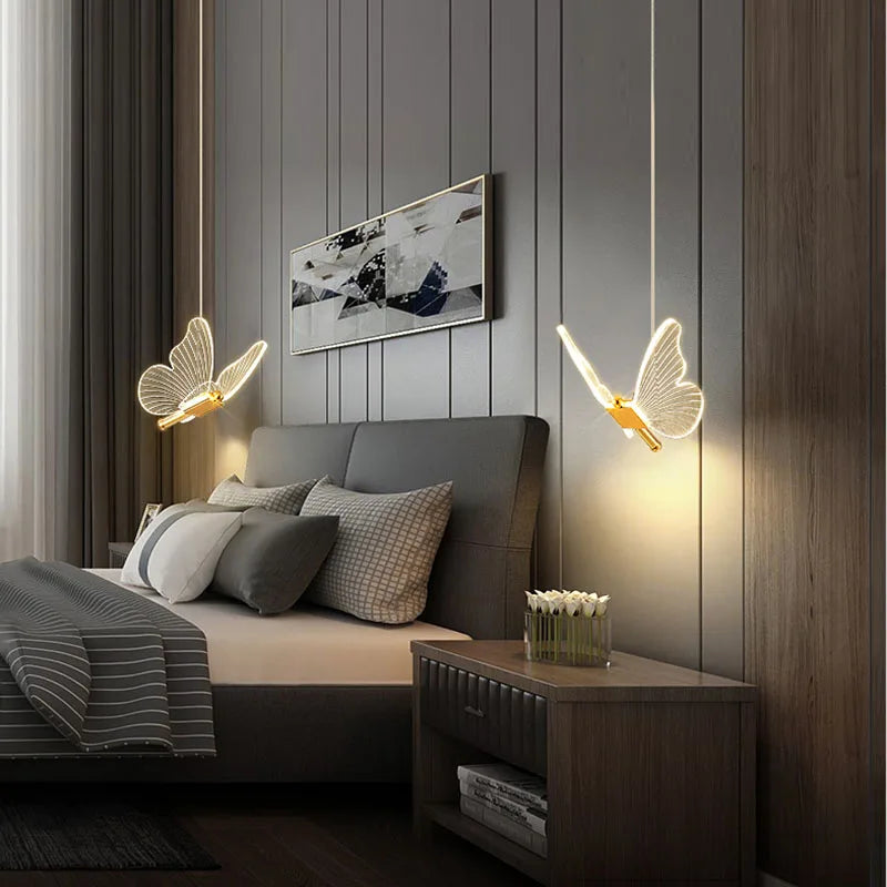 LED Butterfly Pendant Lamps - ButterLuxe-Warm White-1 piece-Nora Luxe