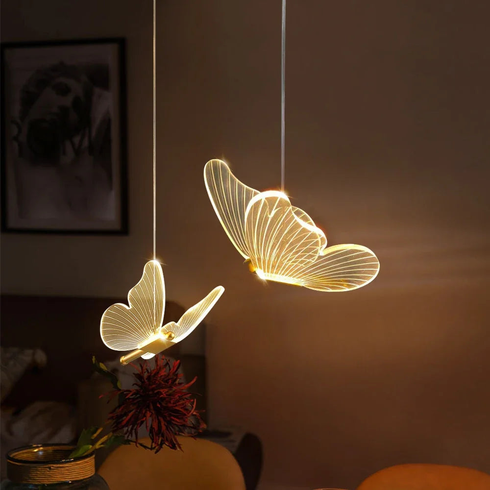LED Butterfly Pendant Lamps - ButterLuxe-Warm White-1 piece-Nora Luxe