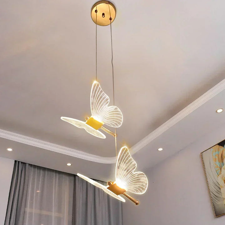 LED Butterfly Pendant Lamps - ButterLuxe-Warm White-2 pieces-Nora Luxe