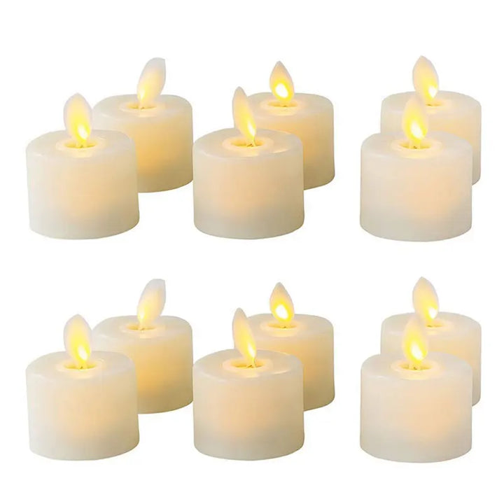 LED Candle Set - Aurora-12 pieces-Nora Luxe