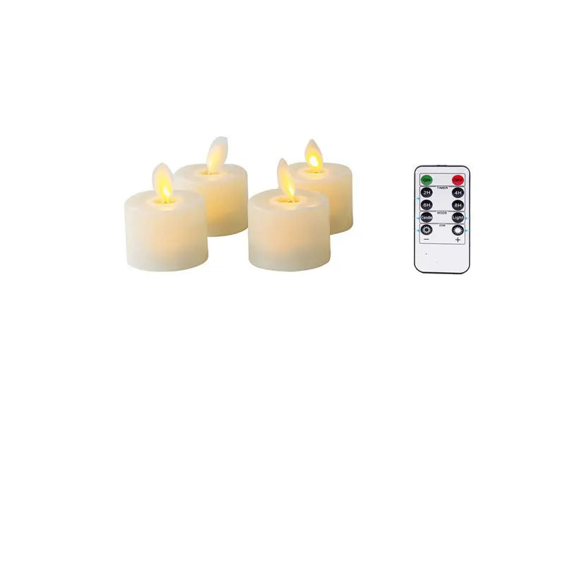 LED Candle Set - Aurora-4 pieces-Nora Luxe
