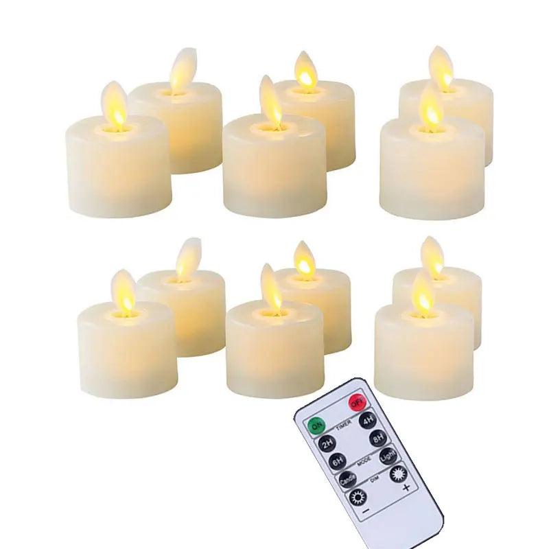 LED Candle Set - Aurora-4 pieces-Nora Luxe