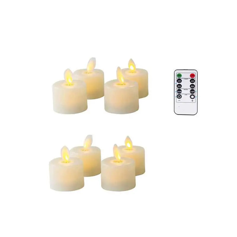 LED Candle Set - Aurora-8 pieces-Nora Luxe