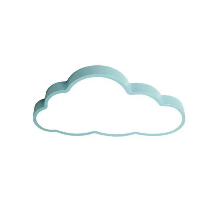 LED Ceiling Light for Children's Rooms - CloudLight-Blue-19.29 in-White-Nora Luxe