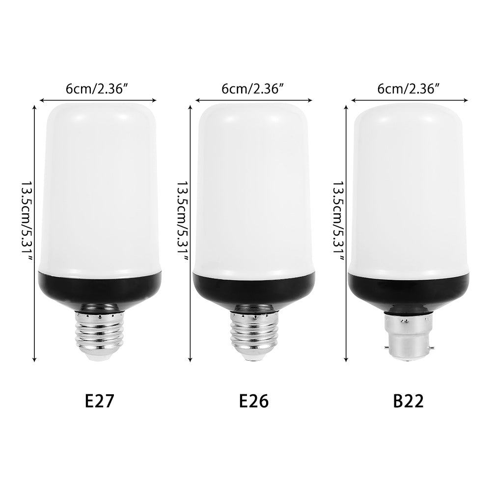LED FLAME LIGHT PARTY LAMP - 4 MODES SIMULATING FIRE-E14 3Modes A-Nora Luxe