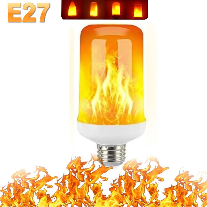 LED FLAME LIGHT PARTY LAMP - 4 MODES SIMULATING FIRE-E14 3Modes A-Nora Luxe