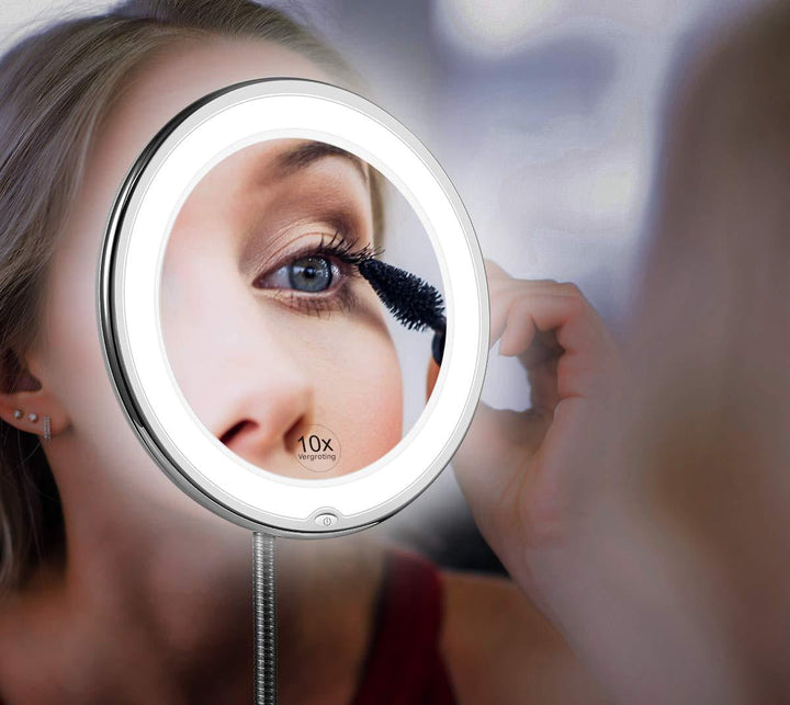 LED Magnifying Mirror with Flexible Gooseneck – Claravue-The Livary