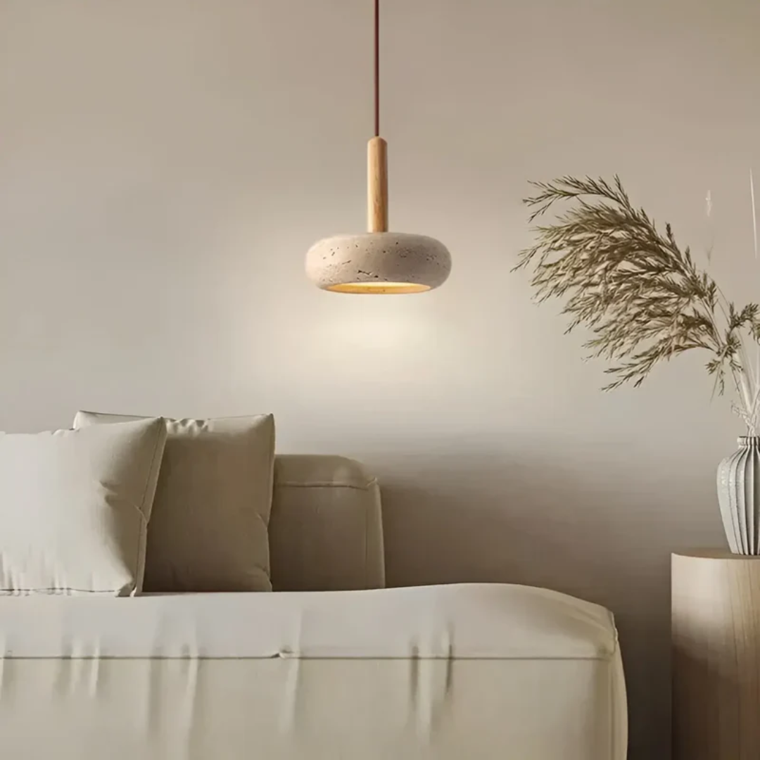LED Retro Japanese Ceiling Lamp - TranquilHalo-Nora Luxe